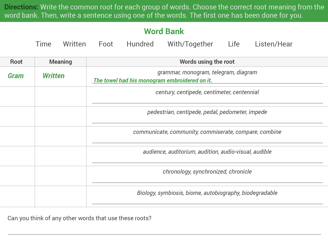 dissertation root words